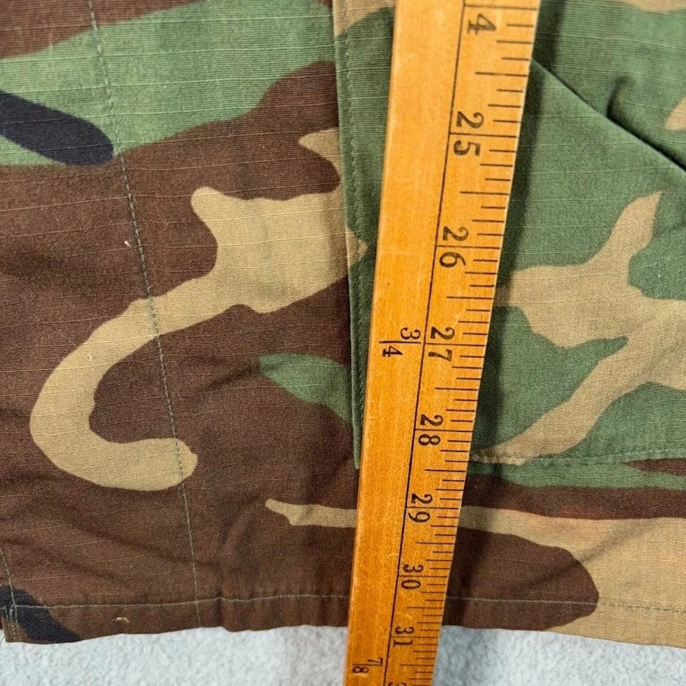 VTG 90s US Navy Seabees Woodland Camo BDU Coat XL Regular NSN 8415-01-390-8555